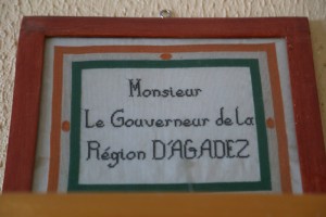 MONSIEUR LE GOUVERNEUR DE LA REGION D'AGADEZ, NIGER, 2015.